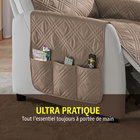 Protège-fauteuil Eldo, beige