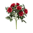 Bouquet de roses artificielles rouges