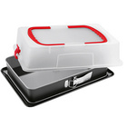 Moule à charnière rectangulaire Idée de cuisson 38 x 25 cm avec couvercle Dr. Oetker
