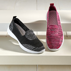Chaussures d'intérieur, noir/gris, 36-41, talon compensé de 3,5 cm