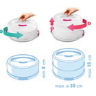 Récipient à tarte réglable en hauteur Ø 30 cm METALTEX