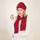 Écharpe en maille “Mariella”, bordeaux