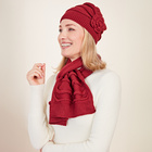 Écharpe en maille “Mariella”, bordeaux