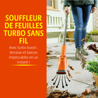 Souffleur de feuilles turbo sans fil, Victor Tools