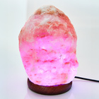 Lampe aux cristaux de sel de l'Himalaya aux couleurs changeantes