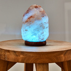 Lampe aux cristaux de sel de l'Himalaya aux couleurs changeantes