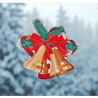 Sticker pour porte "Cloches de Noël"