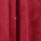 Rideau pour porte avec effet brillant, rouge