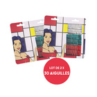 Aiguilles à coudre Wundernadel à enfiler soi-même, set de 2x30 pièces