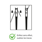 Aiguilles à coudre Wundernadel à enfiler soi-même, set de 2x30 pièces