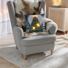 Housse de coussin LED "Sapin de Noël"