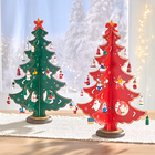 Sapin de Noël en bois Eldo, rouge