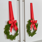 Lot de 2 couronnes pour armoire, rouge