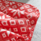 Couverture polaire rouge