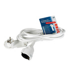 Rallonge 3 m avec fiche plate & poignée blanc REV RITTER