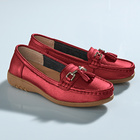 Mocassins, rouge cerise