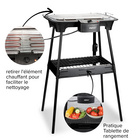 Barbecue électrique 2 en 1 de table & sur pied ALPINA