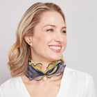 Foulard avec perle "mer"