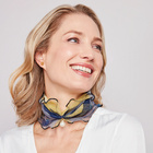 Foulard avec perle "mer"