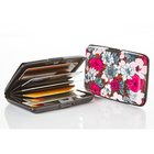 Porte-cartes RFID noir + floral Lot de 2