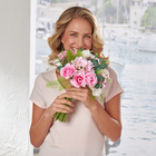 Bouquet de roses et callas