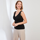 Lot de 2 tops chauds avec soutien-gorge Amélie di Santi, noir et chair