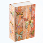 Coffre-fort livre design papillon
