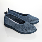 Ballerines, bleu/noir