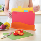 Lot de 4 planches à découper avec support