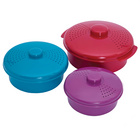 Casseroles pour micro-ondes, lot de 3