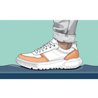 Tapis de cuisine motif floral 120x45