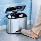 Poubelle de recyclage pour salle de bain 2x3L