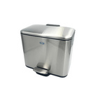 Poubelle de recyclage pour salle de bain 2x3L