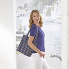 Flyknit-Shopper "Valentina" bleu-blanc