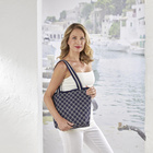 Flyknit-Shopper "Valentina" bleu-blanc
