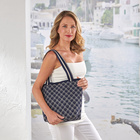 Flyknit-Shopper "Valentina" bleu-blanc