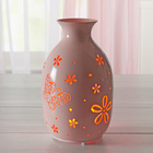 Vase en métal LED "Papillon"