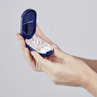 Coupe-comprimés avec boîte de rangement navy