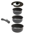 Set de casseroles empilables 3pcs.