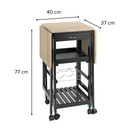 Chariot de cuisine avec plateau & fonction pliante WENKO