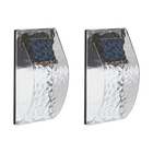 Lot de 2 appliques murales solaires