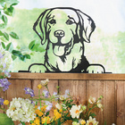 Décoration de clôture chien