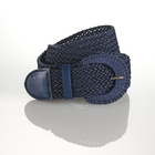 Ceintures stretch sable + marine – lot de 2