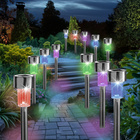 Lampes solaires à LED, lot de 12