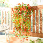 Fleurs artificielles suspendues orange