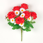 Bouquet de roses et marguerites