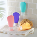 Lot de 4 flacons de voyage en silicone