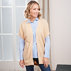 Gilet sans manches, beige