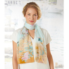 Foulard en mousseline « Paradis des oiseaux »