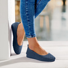 Les ballerines "Wenny", bleu marine Amélie di Santi